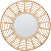 HANUA - Wandspiegel - Natuurlijk  - Bamboehout