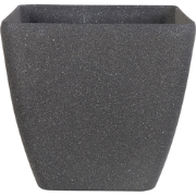 ZELI - Plantenbak - Donkergrijs - 42 cm - Polyresin