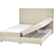 ADMIRAL  - Boxspringbed - Lichtbeige - 160 x 200 cm - Polyester
