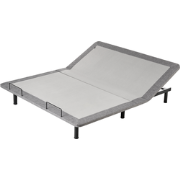 BRUNOY - Bedframe elektrisch verstelbaar - Grijs - 180 x 200 cm - Poly...