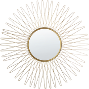 SAUMUR - Wandspiegel - Goud  - IJzer