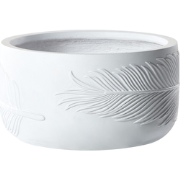 FTERO - Bloempot - Gebroken wit - 43 x 43 x 23 cm - Kleivezel