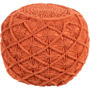 BERKANE  - Poef - Oranje - 40 cm - Katoen