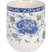 Clayre & Eef Mok Blauw Porselein Bloemen