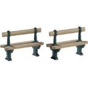 Double seated bench set of 2