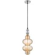 Home sweet home hanglamp Vintage Diabolo - Mat staal - amber