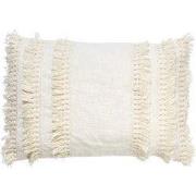 Dutch Decor FARA - Sierkussen 40x60 cm - 100% katoen - met franjes - S...