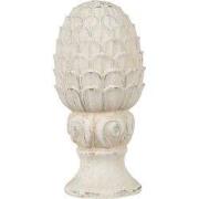 Clayre & Eef Beeld Dennenappel Beige Steen