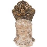 Clayre & Eef Beeld Boeddha Bruin Polyresin