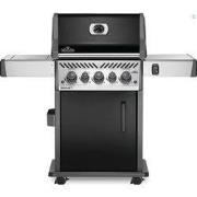 Rogue SE 425 met gietijzeren roosters zwart incl. draaispit