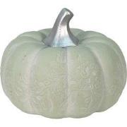 Clayre & Eef Decoratie Pompoen Groen Zilverkleurig Keramiek