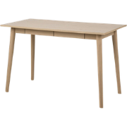 Dex houten bureau naturel - Met twee lades - 120 x 60 cm