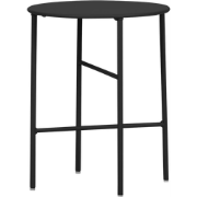 Mila metalen tuin bijzettafel zwart - Ø 40 cm