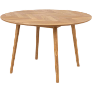 Senn houten eettafel naturel visgraat - Ø 120 cm