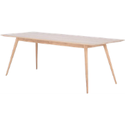 Stafa table houten eettafel whitewash - 220 x 90 cm