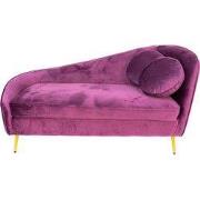 Clayre & Eef Loungebank 2-zits Paars Hout