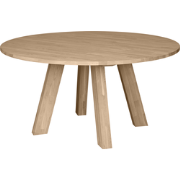 WOOOD Rhonda Eettafel XL - Rond - Eiken - Naturel - Ø150 cm