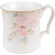Clayre & Eef Mok Wit Roze Porselein Bloemen