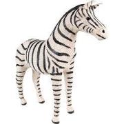 Clayre & Eef Beeld Zebra Zwart Wit Papier
