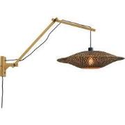 Wandlamp Bali - Bamboe/Zwart - 105x60x55cm