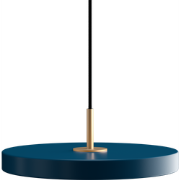 Asteria mini hanglamp petrol blue - met koordset - Ø31 cm