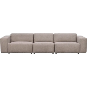 Willard gestoffeerde 4 zitsbank beige - 314 cm