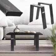 Set van 2 tafelpoten Bankrunners Loft 44x42 cm Industrieel profiel 8x2...