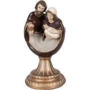 Clayre & Eef Beeld Kerstgroep Bruin Polyresin
