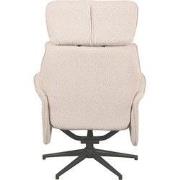 LABEL51 Fauteuil Verdal - Naturel - Boucle - Excl. Hocker