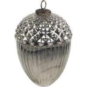 Clayre & Eef Kerstbal Zilverkleurig Glas