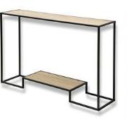 Moderne console 2 niveaus eiken decor L120cm
