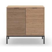 Kleine buffetkast met 2 deuren en metalen poten Ariel - L80 cm