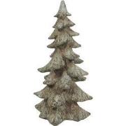 Clayre & Eef Kerstdecoratie Kerstboom Bruin Kunststof