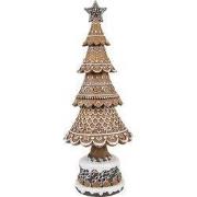 Clayre & Eef Kerstdecoratie Kerstboom Bruin Kunststof