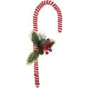 Clayre & Eef Kerstdecoratie Zuurstok Rood Kunststof