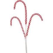 Clayre & Eef Kerstdecoratie Zuurstok Rood Kunststof