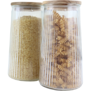 OTIX Voorraadpotten - Glas - met Deksel - Snoeppotten - Set van 2-  Vo...