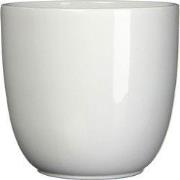 Mica Decorations Bloempot Tusca - 17x17x16 cm - Keramiek - Wit