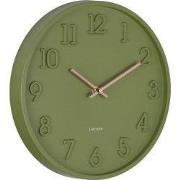 Karlsson - Wandklok Calma - Army green