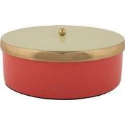 Present Time - Opbergbox Double Funky Large - Scarlet red & soft green