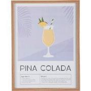 Present Time - Wall Art Pina Colada - Zachtpaars