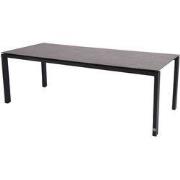 Goa Tafelframe Antracite met HPL Dark Grey tafelblad 220 x 95 cm