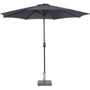 Lotus parasol - Ø300 cm - carbon black - donker grijs