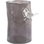 Vase Bird On Branch Small