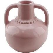 Vase - Pearl Neck - Stoneware- Light Pink- 11x10x12cm