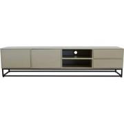Tv-Meubel Taupe Mangohout - 210x42x50cm - 2 Deurs - Cervi