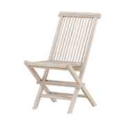 Jildou inklapbare houten tuinstoel whitewash