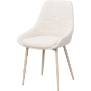 Sierra eetkamerstoel licht beige - beige poten