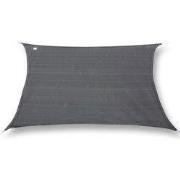 hanSe® Schaduwdoek Rechthoek Waterafstotend 2,5x3 m Zonnedoek Grijs