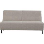 LABEL51 Bank Nero - Naturel - Boucle - 2,5-Zits Zonder Arm